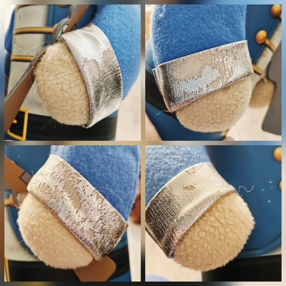 VTG Pair of 17" Toy Soldier Nutcracker Blue Cylinder Christmas Holiday Cardboard - Picture 15 of 16